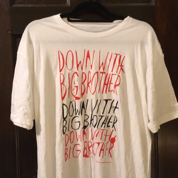 Down with Big Brother Orwell T-shirt